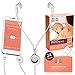 Momsense Baby Breastfeeding Monitor New 2018-24 Stickers & Extended Warranty: Smartphone App for Tracking, Monitoring, and Lactation Recording Meter with Earset and Baby Sensor with Stickers