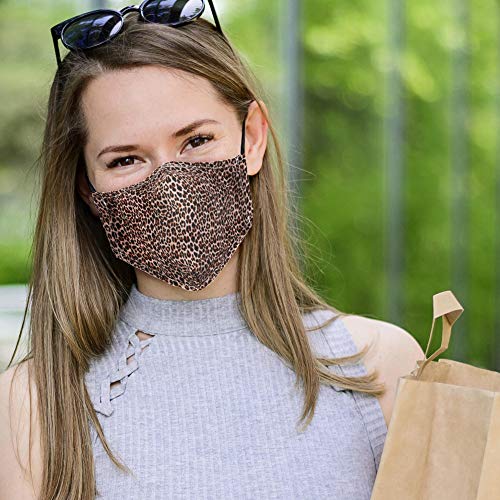 Leopard Animal Print Reusable Cloth Face Mask With Filter #TOP1
