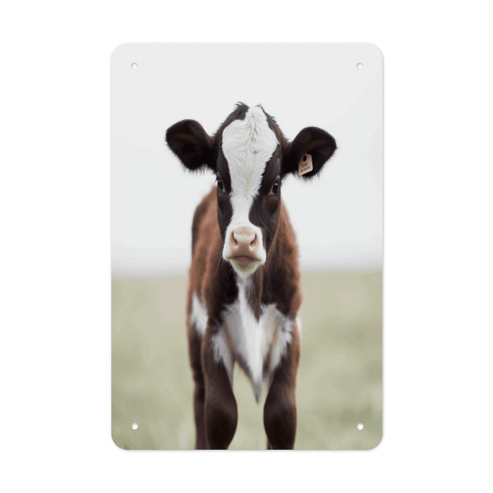 VstaDank Cow Metal Tin Signs Personalized Wall Art Prints Decoration Art Poster Funny Vintage Tin Sign Iron Sheet Painting Metal Signboard Decor Painting for Wall Decor