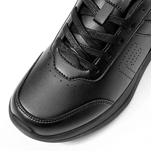 Fitville Extra Wide Tennis Shoes Men Shoes Wide Comfortable Walking Dress Sneakers For Men Lightweight Plantar Fasciitis Bunions(Black, 12.5 X-Wide) #TOP2