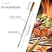 7 Stück Premium Edelstahl Grillspieße Set – Flache 2 mm Spieße, 55cm Lang und 10mm Breit, Rostfrei & Wiederverwendbar, Ideal für BBQ Fleisch, Gemüse & Kebab – Perfekt für Grill, Barbecue & Camping