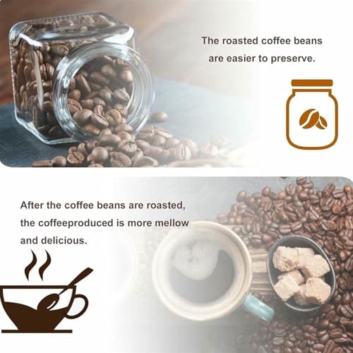Grille-pain à café contre les grains mal cuits grâce à sa chaleur uniforme