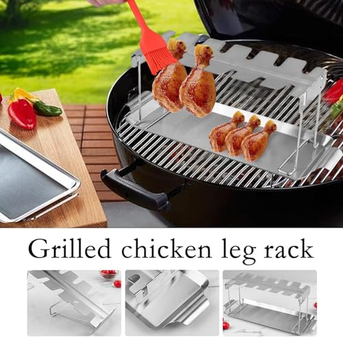 Grille de cuisse de poulet pour gril facile à utiliser sans attacher - 3