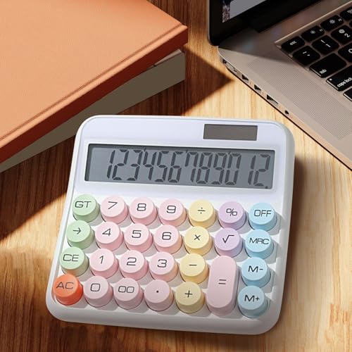 Calculadora de escritorio de 12 dígitos con pantalla LCD grande de 5 pulgadas para oficina 3
