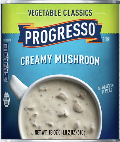 Image of Progresso Vegetable Classics, Creamy Mushroom Canned Soup, Gluten Free, 18 oz.