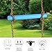 X XBEN 6.8FT Rainbow Rope Ladder for Kids, Climbing Hanging Ladder for Tree House, Swing Set, A Great Addition to Your Backyard Ninja Slackline Obstacle Course