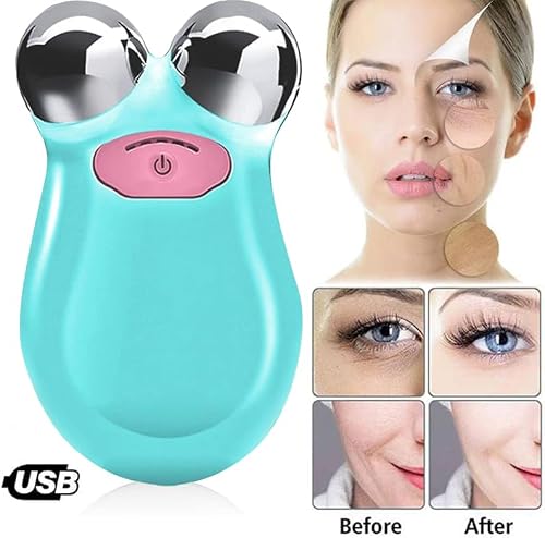 Microcurrent Facial Device,Face Lift Device,Mini Microcurrent Face Device Roller,Microsculpt Device For Face,Lift The Face And Tighten The Skin,Facial Wrinkle Remover Toning Device #TOP3