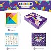 BONNYCO Tangram Puzzle Wooden Pack 30 Kids Party Favors. Goodie Bags Stuffers for Kids 3-5 4-8, Return Gifts for Birthday Party. Goody Bag Stuffers, Pinata Filler Toys Bulk. Classroom Prizes, Rewards