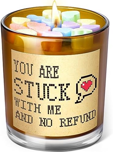 Anniversary Funny Gift for Her Him - Romantic Gifts for Her, Cute Birthday Candle Gifts for Girlfriend, Happy Anniversary Gift, Bronze Anniversary Gifts