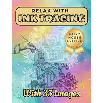 Relax with Ink Tracing: Fairy House Edition