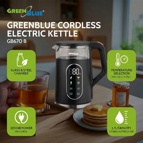 Bouilloire Greenblue Gb670 B Sans Fil En Verre - vue 8