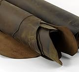 Cowhide leather Piece for Tooling Crafting Hobby Workshop Medium Weight (about 2.0 mm) dark brown Pr
