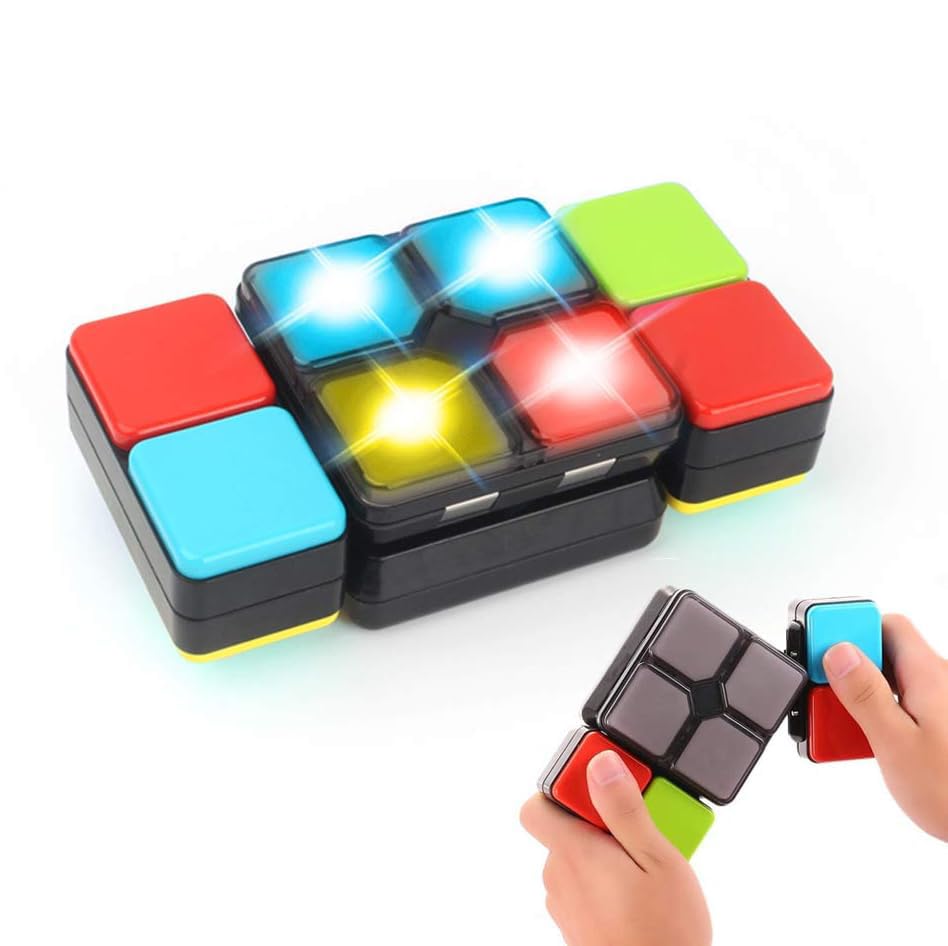 Happium Musical Puzzle Toy – Electronic Magic Cube with Lights & Music, Flip & Slide Game for Kids Ages 6-12, Educational for Boys & Girls