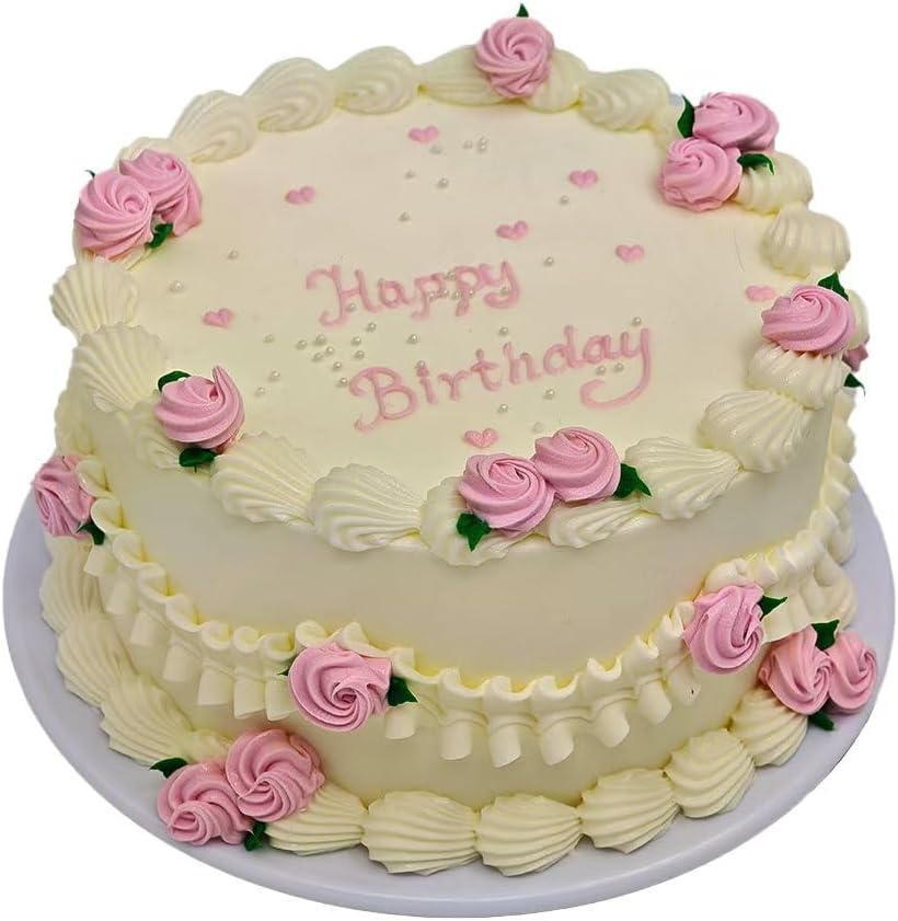 Nice purchase Fake Birthday Cake Realistic Fake Food Bakery Shop Cake Display Model Party Decoration Faux Replica Pro Cake (6" Wide with Style G)