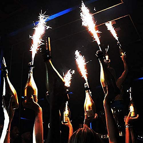 Yunmoxiao Bottle Sparkler Clips, 6 Pcs Champagne Sparkler Holders, Black - Image 6