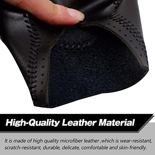 Cebat Gear Shift Knob Cover Automatic Transmission Boots Shift Lever Leather Sheath Accessories Fit For Honda Cr-V Crv 2017 2018 2019 2020 2021 2022（Red Stitches） #TOP3