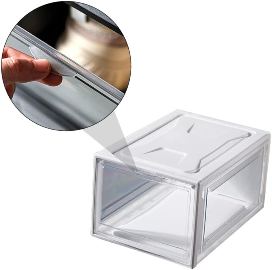 1pc Household Shoes Box Stackable Display Storage Container for Sneakers Boots Heels Easy to Clean Space-saving Design