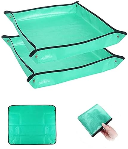 BIUWING 2PCS 26.8" x 26.8" Plant Repotting Mat Waterproof Transplanting
