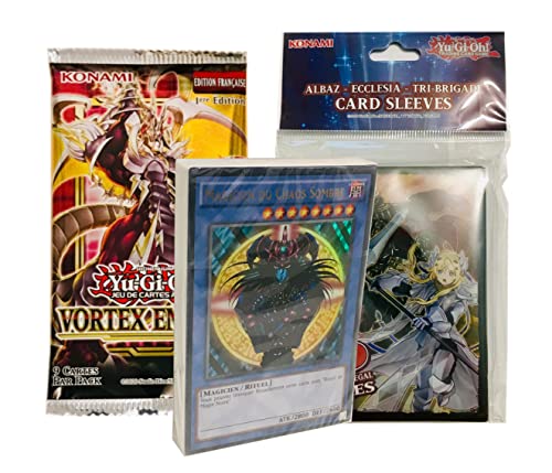 Lagiwa Deck Légendaire scellé de 41 Cartes Yugi Gadget en édition française avec 50 Sleeves + 1 Booster Bonus