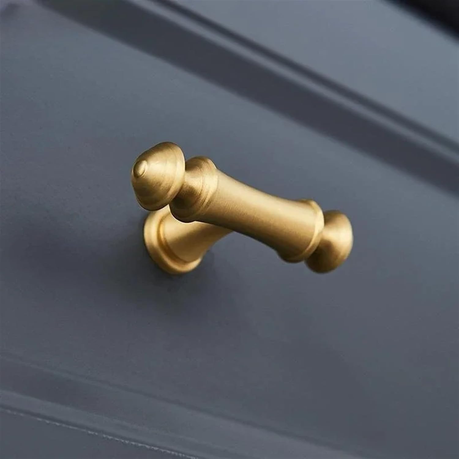 Solid Vintage Brass Cupboard Kitchen Pulls Wardrobe Furniture Knob Copper Drawer Cabinet Handles European Handles for Furniture 1Pcs (Color : Brass 96mm)