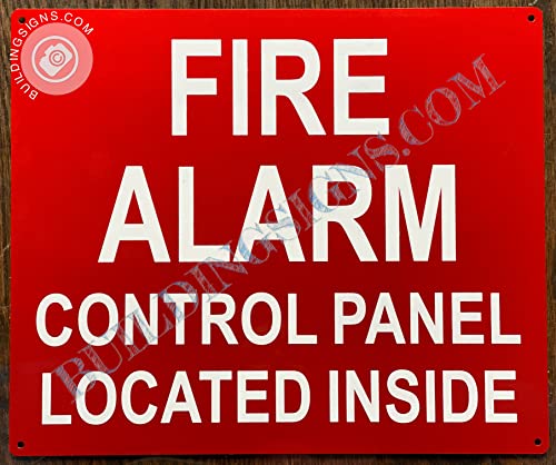 Fire Alarm Control Panel Located Inside Sign (REFLECTIVE 10X12 INCH,HEAVY DUTY, RUST FREE, ALUMINIUM) - Thumbnail 6
