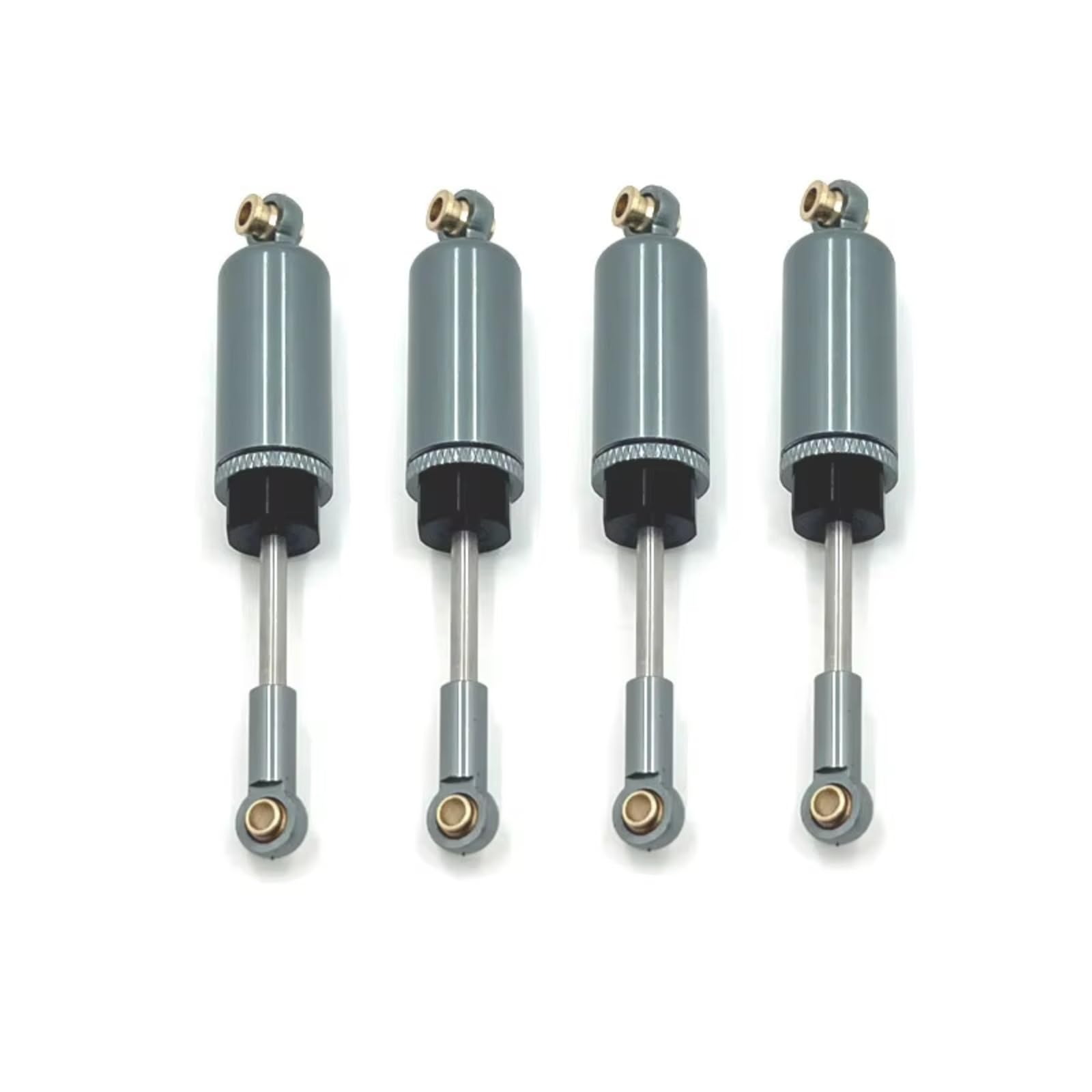 Amortiguadore Coche RC para MJX 14209 14210 1/14 RC Car Parts Accesorios Control Remoto para Coche Mejora Metal Amortiguadores Hidráulicos Delanteros Traseros(Dark Grey)