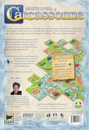 Image of Mists Over Carcassonne Board Game | Territory Building Strategy Game | Cooperative Family Game for Kids and Adults | Ages 8+ | 1-5 Players | Average Playtime 45 Minutes | Made by Z-Man Games