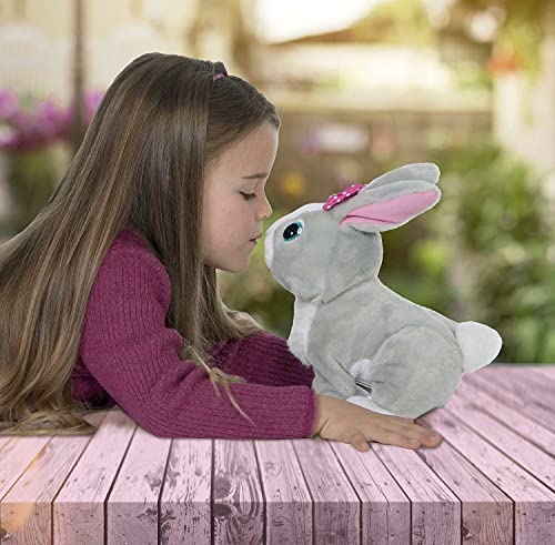 CLUB PETZ Betsy Hase | Interaktive Tierplüsch, die hoppelt und bewegt ihre Ohren, für Vielspass | Spielzeug, Plüsh für Mädchen und Jungen ab 18 Monaten
