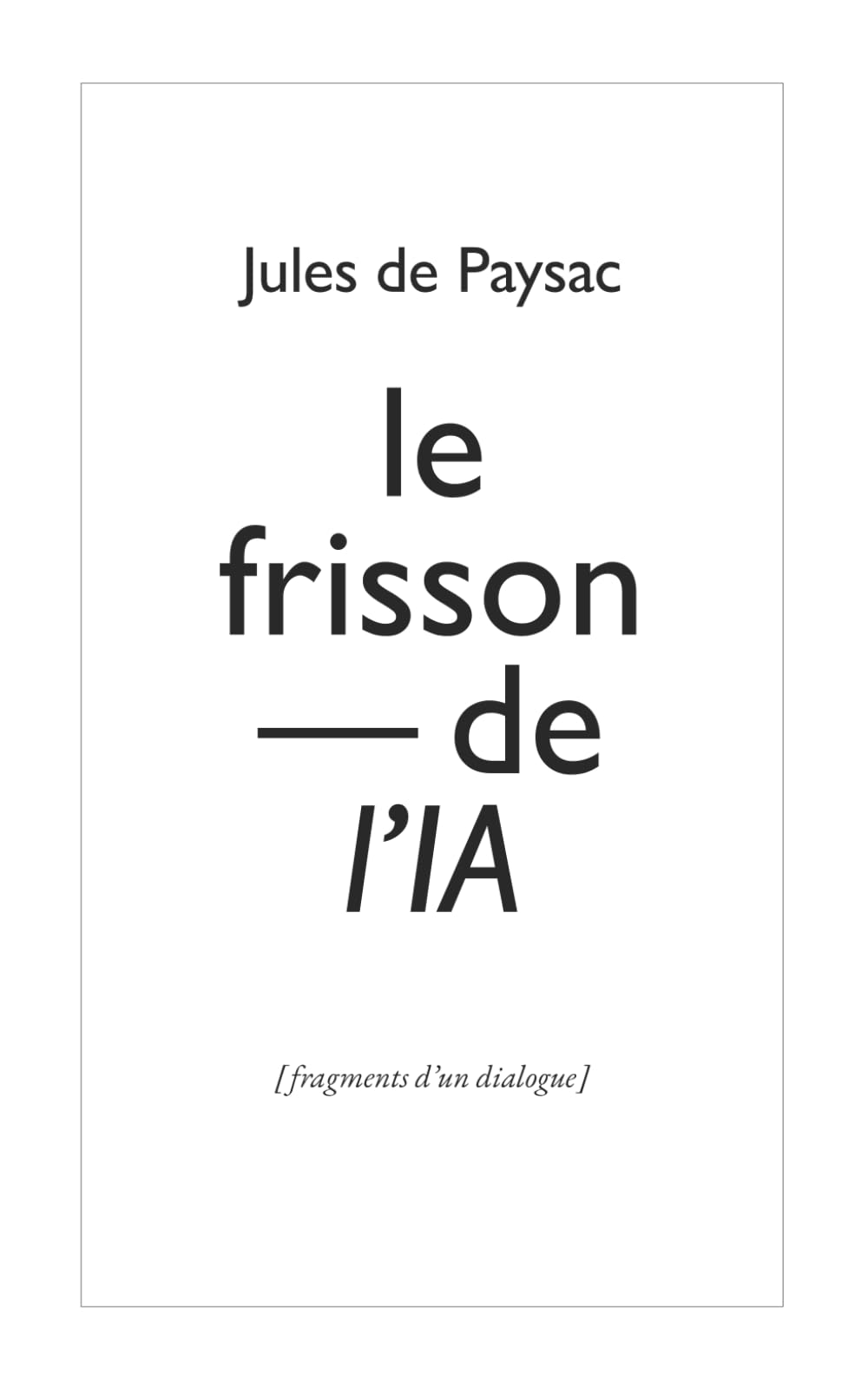 Le Frisson de l’IA (Les Collections de Lyra)