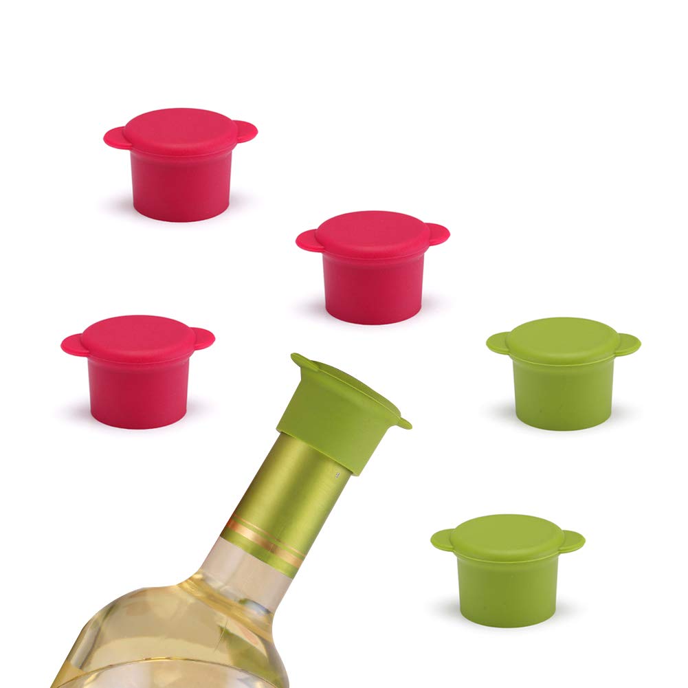Acquista 1 pz Tappi per vino sottovuoto Tappi per bottiglie di vino riutilizzabili Set di tappi sigillanti per champagne Conservatore a prova di perdite per strumenti per tappi di vino in Italia