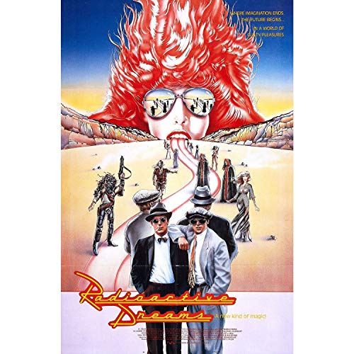 Affiche rétro Radioactive Dream grand format pour créer une ambiance cinéma vintage dans votre salon