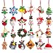 Unomor Christmas Ornaments for Christmas Tree Decorations 24 Pieces Soft Clay Made