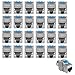 kwmobile Keystone Module Jacks - 24 Piece CAT-8 Shielded Keystone Jack RJ45 Cat 8 Ethernet Module 40 Gbit with Shielded Metal Housing