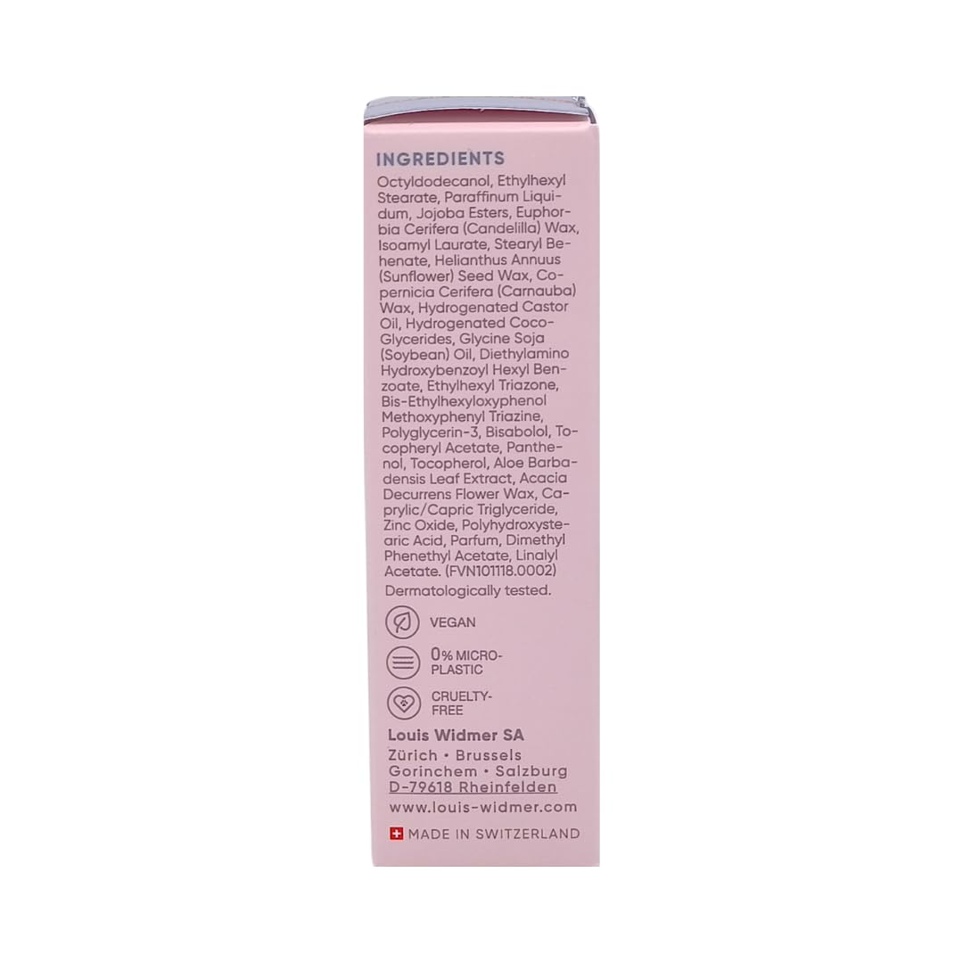Louis Widmer hydraderm Lippenpflege Stift UV 15, 3x 4,5 ml I Beruhigende Pflege bei spröden Lippen I mit Aloe Vera, Panthenol & LSF 15 I vegan, ohne Mikroplastik I Spar-Set plus Pharma Perle give-away