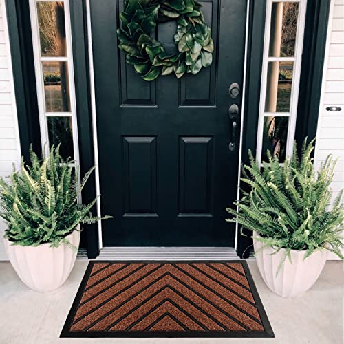 Ubdyo Extra Durable Door Mat - Dirt Trapping Welcome Mats - Non-Slip Door Mats - Low Profile Front Door Mat 30X17 - Doormat - Entryway - Door Mats #TOP2