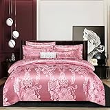 KEAAN 4-teiliges Bettlaken, bequem, atmungsaktiv, kühlendes Bettlaken, Hotel-Luxus-Herren- und Damen-Bettlaken, tiefe Tasche, einfach anzubringen, superweich und knitterfrei