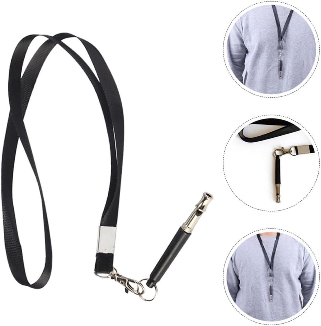 VICASKY Dog Whistles Chromeplate and Nylon Material Ultrasonic with Lanyard 2 Sets Adjustable Lightweight for Effective Bark Control and Recall for Outdoor Pet Training