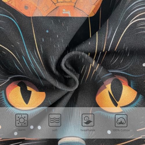 ODAWA Black Cat Mandala Toddler Cotton Underwear, 2T Underwear3