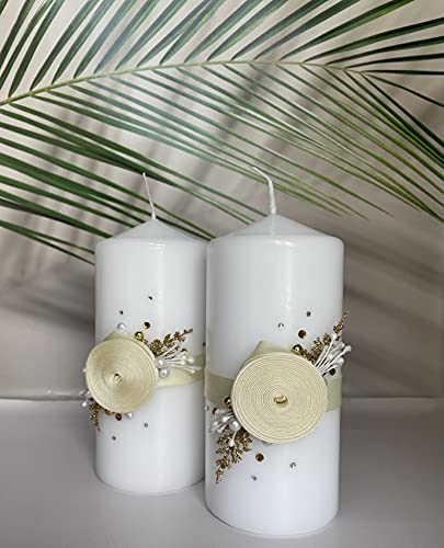 Magik Life Unity Kerzen-Set für Hochzeiten, Hochzeitsdekoration, Hochzeits-Accessoires, Tiffany, goldfarben Cover