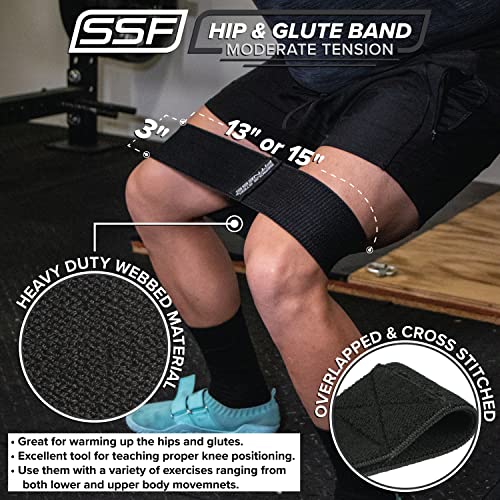 Serious Steel Fitness Hip And Glute Activation Band | Squat & Deadlift Warm-Up Band For Hips And Glutes (Three Pack (Blue-M, Black-M, Red-L)) #TOP5
