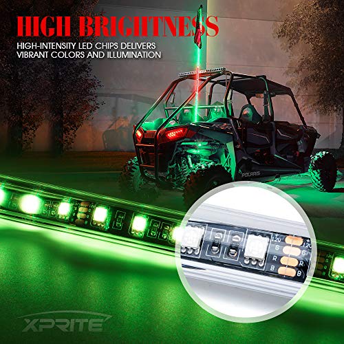 image for Xprite LED Whip Lights Waterproof for Offroad Jeep Sand Dune Buggy Can