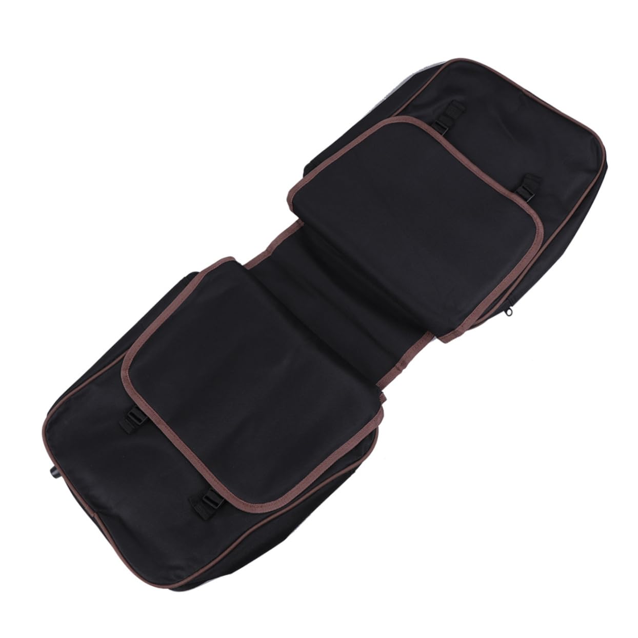SUPVOX Borsa Sella Bici Posteriore Nera in Nylon, 1 Pezzo | Bici Pieghevole, Uso Outdoor Sportivo, Compatta e Resistente All'usura, Facile da Pulire
