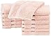 Pinzon Petites serviettes en coton biologique mélangé - Lot de 12, Rose