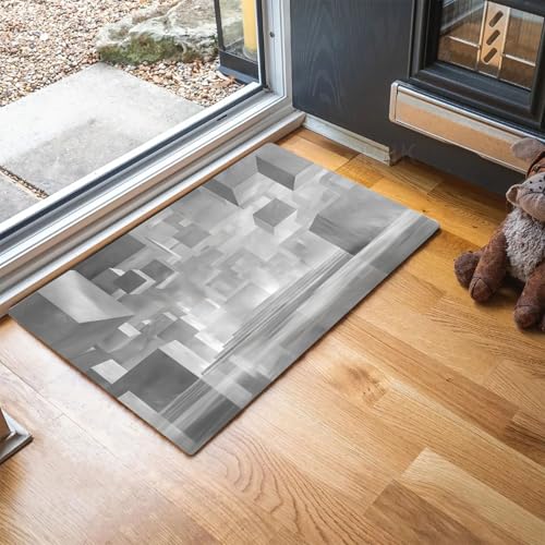 Tapis Effet Optique Absorbant et Antidérapant Style Béton