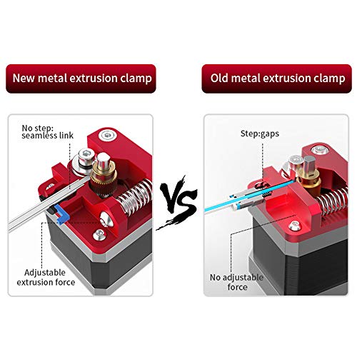 Gecheer Extrusora de Creality 3D ajustada para acessórios da impressora da extrusora de metal 3D da