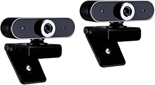 Mikikit Live Webcam 2pcs Camera for Computer Black Camera with Mic PC Webcam With Microphone Online Class 480p Webcam Live Webcam Webcam