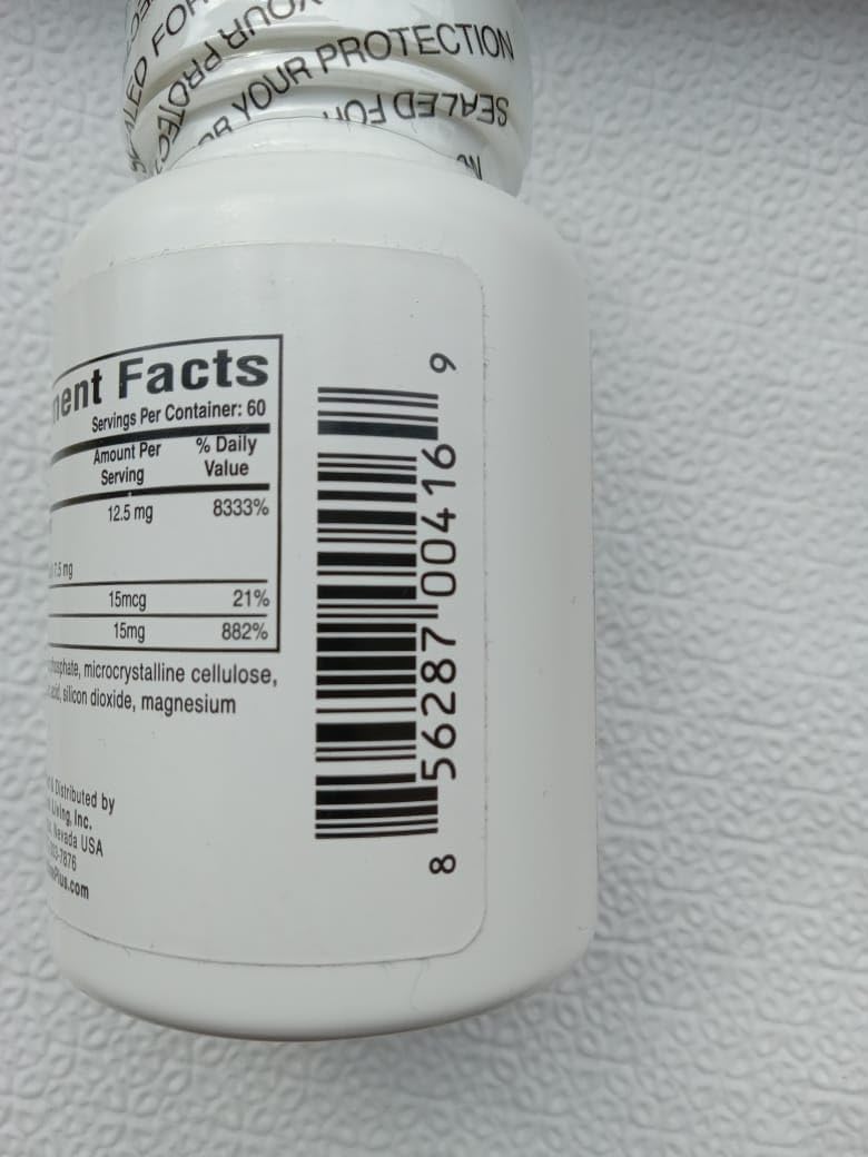 Natural Living Iodine Plus 2 for Low Thyroid - 5 Bottles