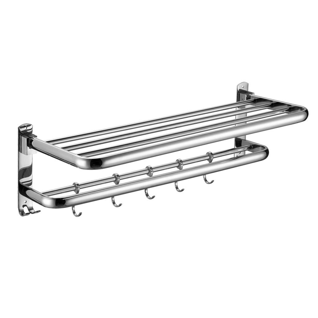 Porte-serviettes pliable 50cm en inox 304 pour gagner de la place