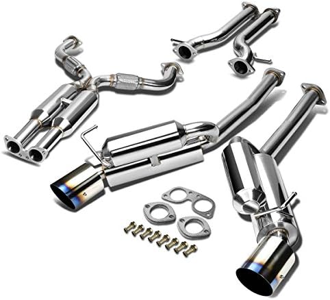 Auto Dynasty 370Z Dual Burnt Muffler Tip Exhaust
