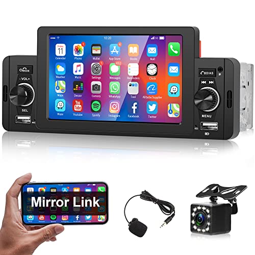 3️⃣【Bluetooth & FM Radio】 Autoradio Touchscreen 1 Din Funzione Bluetooth integrata, supporta le chiamate in vivavoce, il download della rubrica telefonica, la riproduzione musicale Bluetooth, più sicura durante la guida. L'autoradio Android Auto supporta la radio FM, gamma radio: FM 87,5-108,0 MHz. Con 18 stazioni preimpostate, è possibile memorizzare tutte le stazioni preferite e ascoltare notizie, traffico in tempo reale, musica e programmi in qualsiasi momento.